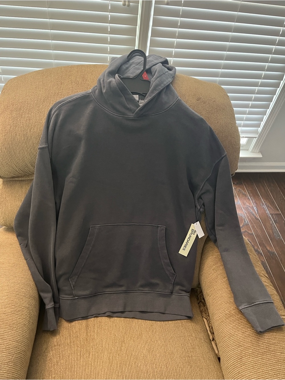 No Boundaries Charcoal Gray Pullover Hoodie ~ NWT 2xl